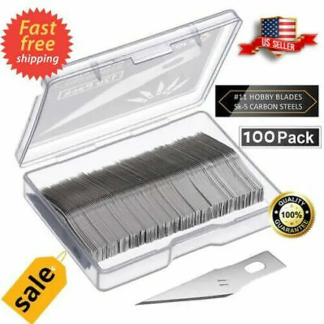 100 PCS Blades #11 Precise Knife style for x-Acto Hobby For Multi Tool Crafts