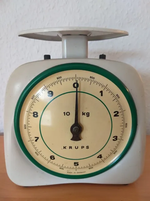 alte Waage Küchenwaage Haushaltswaage Krups bis 10 kg, Vintage