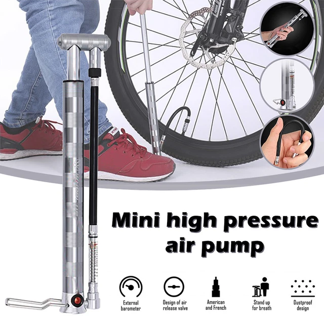 Wheelup Mini Bicycle Portable Pump Hand Push Portable Floor Pump Barometer Pump