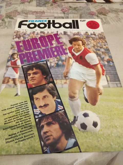 France Football N°1692 De 1978 - Maillots Monaco, Bastia, Nancy, Saint-Étienne