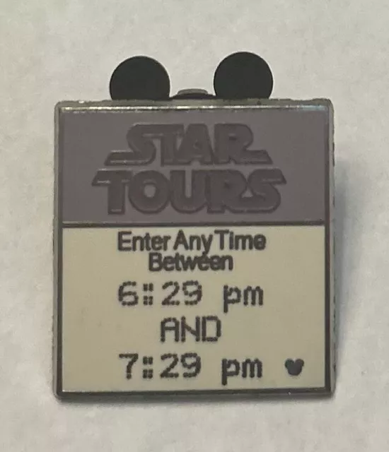 Disney World - Hidden Mickey FastPass Fast Pass - Star Tours Wars Pin