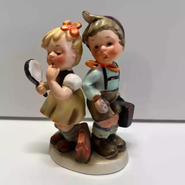 Vintage Napco Napcowear "Let's Go" Porcelain Figurine Boy Girl Figurine AH1G