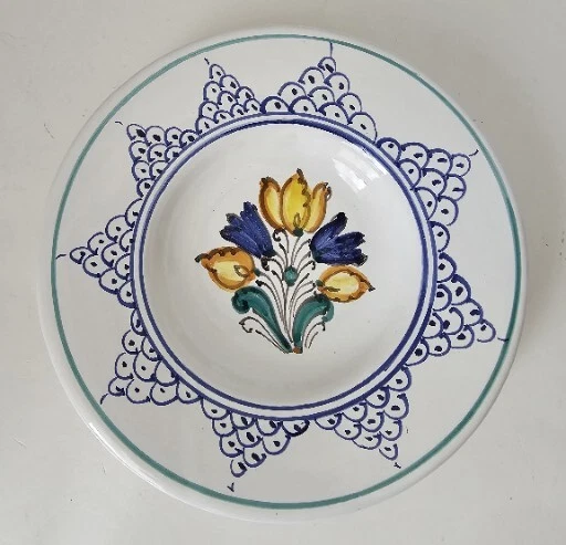 HR PORCELAIN WALL HANGING PLATE- Hand Made from  HUNGARY Hand Painted
