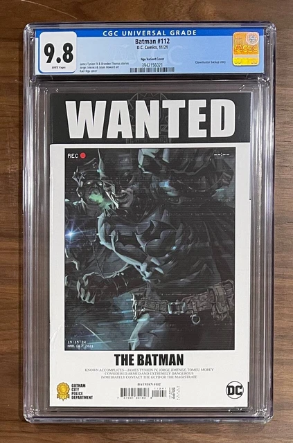 Batman 112 Kael Ngu Variant Cover CGC 9.8 Rebirth Kael Ngu Cover