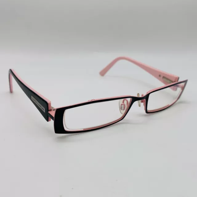 JASPER CONRAN EYEGLASSES SATIN BLACK RECTANGLE glasses frame MOD