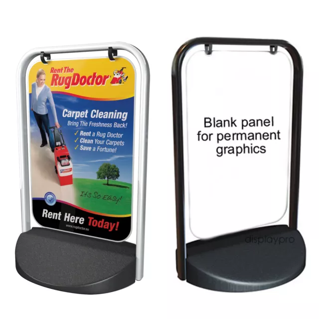 A2 Swinger 2000 Pavement Sign A-Board Display Stand Printed Poster Panel