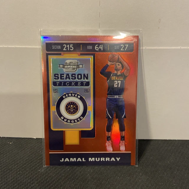 2019-20 Panini Contenders Optic Season Ticket Red Prizm Jamal Murray #58