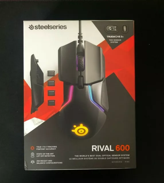 Souris Gaming - Steelseries Rival 600 - Produit Scéllé - NEUF - Fillaire