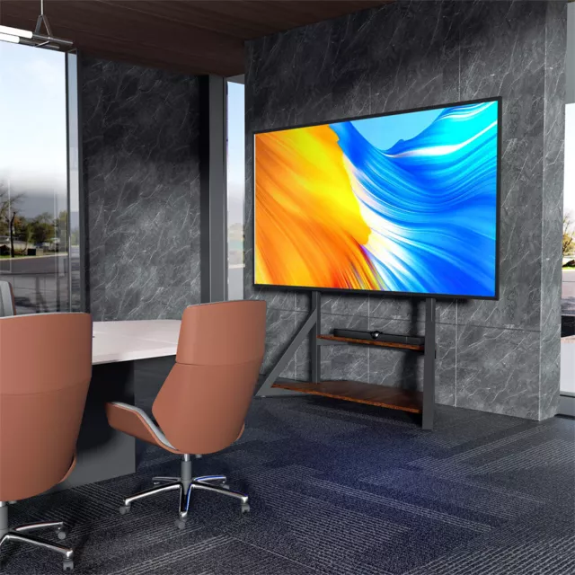 Ultra-strong Height Adjustable Corner TV Floor Stand TV Furniture For 65-100" TV 2