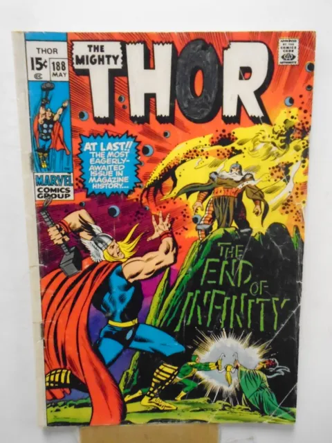 THOR #188 (1971) Odin Loki, Hela, Infinity Origin, John Buscema, Marvel Comics