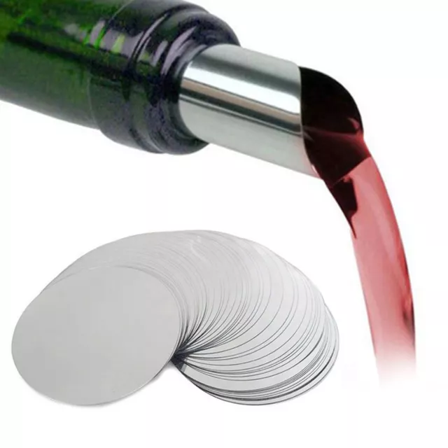 Wine Pour Disc Slice - 50 Pieces Thin & Reusable Pour Wine Whisky Pouring Disks 3