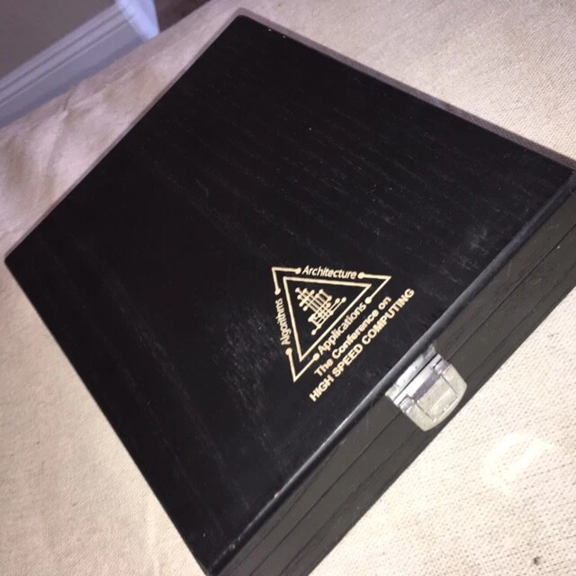 Wooden Box, Algorithms Architecture Applications Black Satin Lining, Collectors