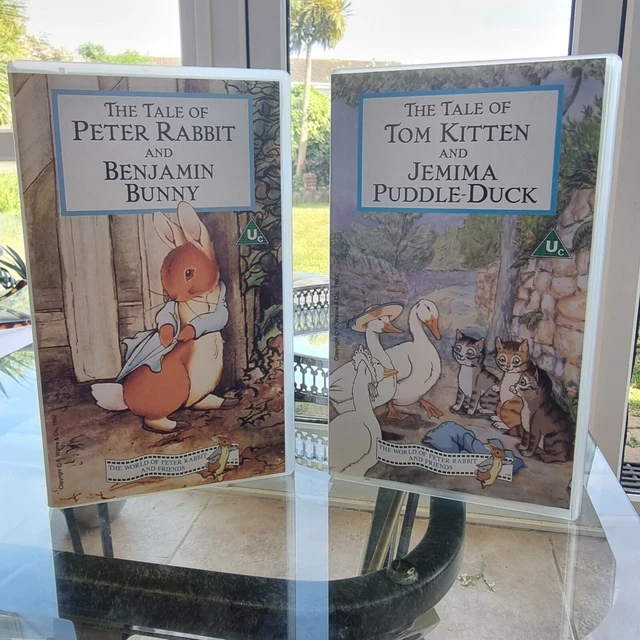 Vintage Beatrix Potter vhs cassettes x2 Jemima Puddle Duck, Peter Rabbit various
