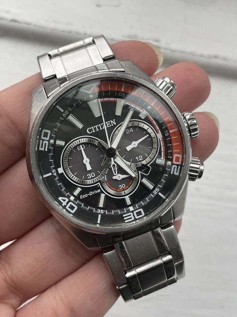 CITIZEN ECO DRIVE GENTS Silver Stainless Steel Watch B620 S107245
