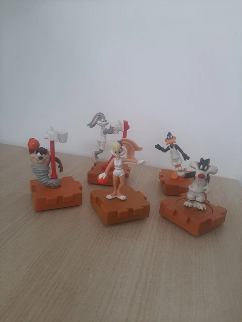 5 X JOUETS McDonalds SPACE JAM Happy Meal - 1996 - LOONEY TUNES - Set