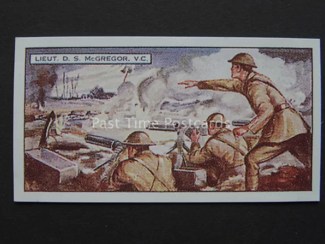 No.3 LIEUT. D.S. McGREGOR - V.C's REPRO New Zealand Issue by Wills 1926
