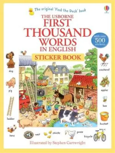 Heather Amery First Thousand Words in English Sticker Book (Poche)