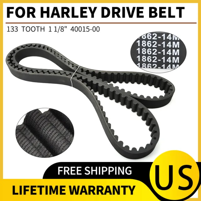 Rear Drive Belt 133 11/8" For Harley Dyna Fxd Super Glide Fxdl Repl 40015-00 Usa