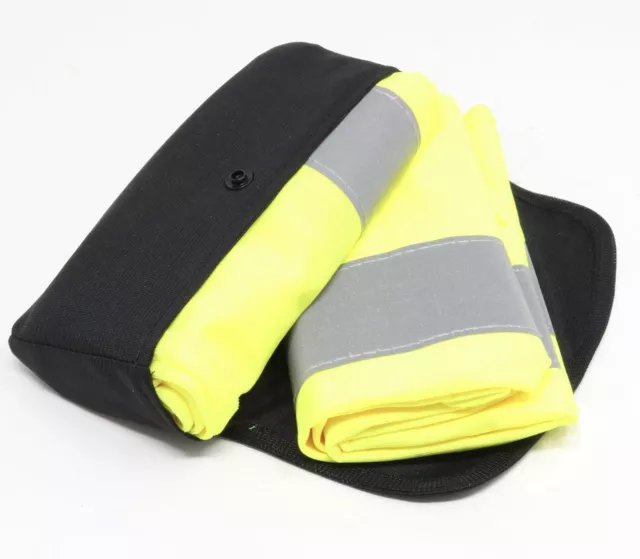 2 pezzi gilet di avvertimento gilet di sicurezza giallo soccorso stradale originale Audi 8W0093056A
