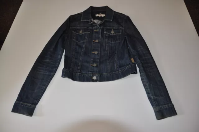 Paige Vermont Cropped Denim Jacket size Small
