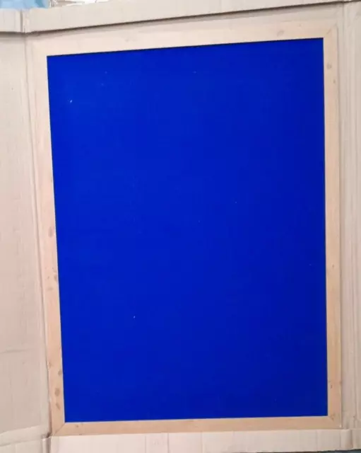 Blue Felt Board Pin Board Noticeboard 1200x900mm WOOD FRAME Customer Returns