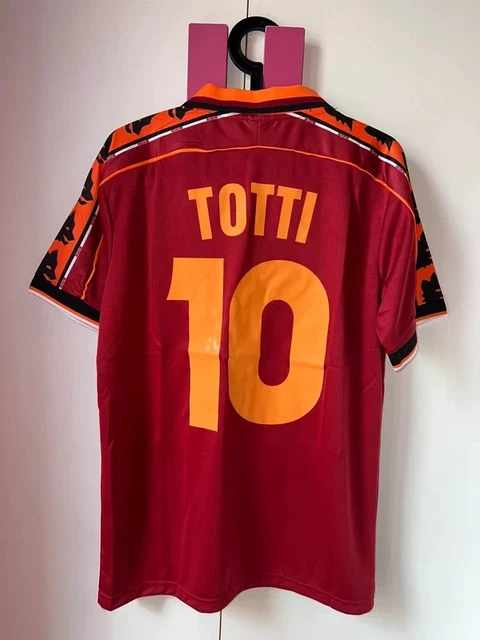 Maglia Roma TOTTI Signed No Match Iussed Worn Shirt No Preparata No