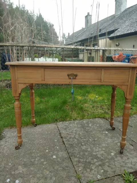 Victorian Antique Pine Table/Dressing Table