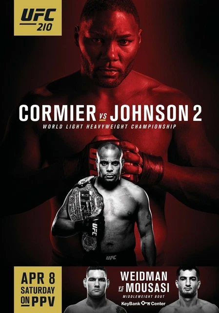 Cormier Vs Johnson Poster Locandina 45X32Cm || Arti Marziali Mma Ufc