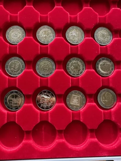 #001 2 Euro Sammlung Konvolut Unzirkuliert (UNC) 2€ Gedenkmünzen Sondermünzen