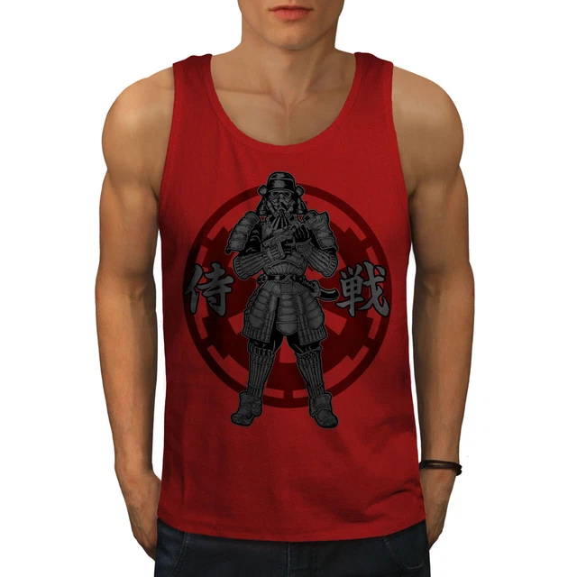 Wellcoda Japanese Art Cool Mens Tank Top, Legend Active Sports Shirt