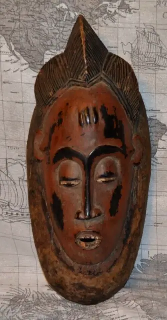 AFRICA Maschera Scultura Tribale Arte Africana in  Legno Antica  GR
