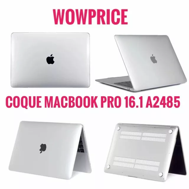 Coque Macbook Pro 16 2019 Protection Intégrale Rigide, Contour Silicone -  Gris - Français