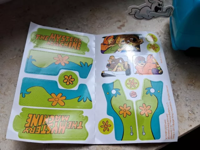 Burger King Scooby Doo Mystery Machine mit Stickern 3