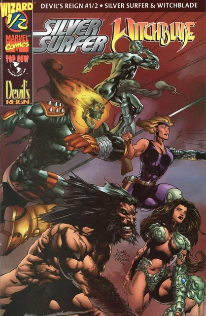 Devil's Reign #1/2 Silver Surfer Witchblade Wizard Edition