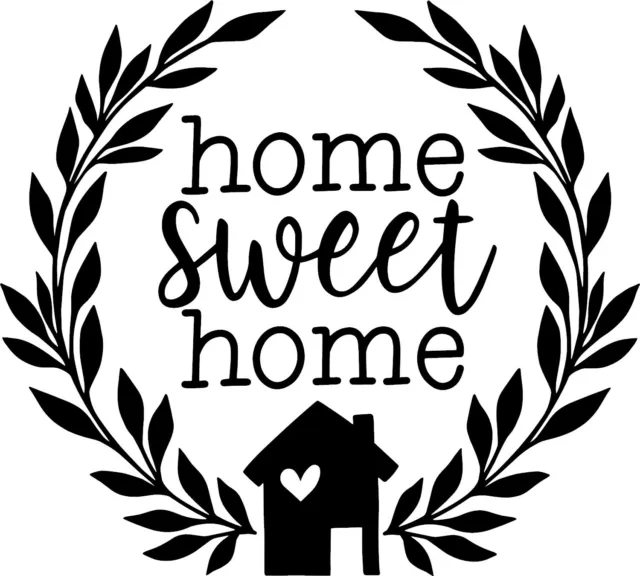Home Sweet Home Vinyl Decal Sticker for Car/Window/Wall