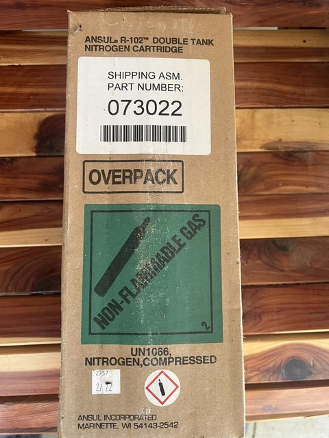 ANSUL R1-02 Double Tank Nitrogen Cartridge - 073022