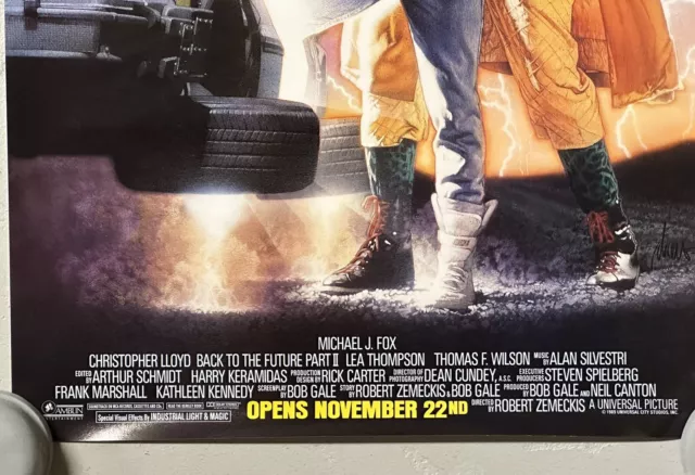 Back To The Future Part 2 II Original Mini Movie Poster New Unused Michael J Fox 3