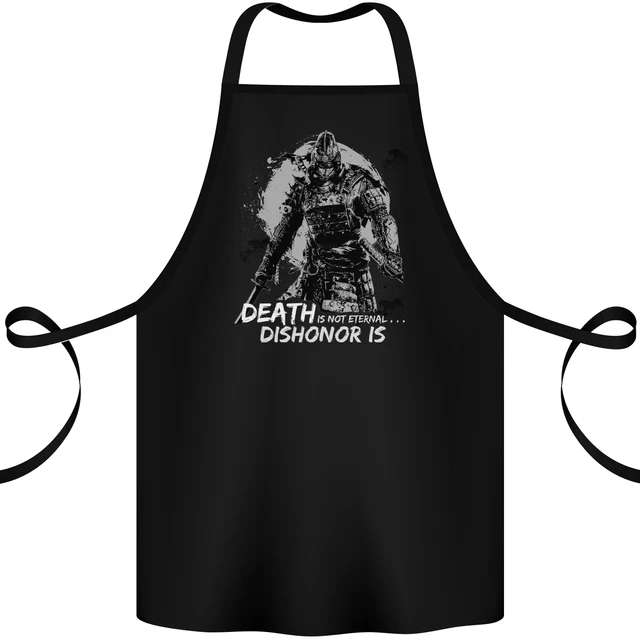 Grembiule Death Not Eternal Martial Arts MMA Samurai Cotone 100% Biologico