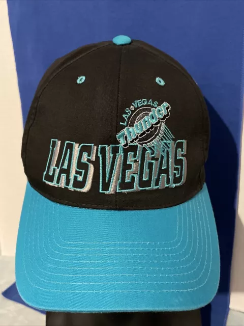 Rare Vintage Shark Tooth Logo Athletic IHL Las Vegas Thunder Hockey  Snapback Hat