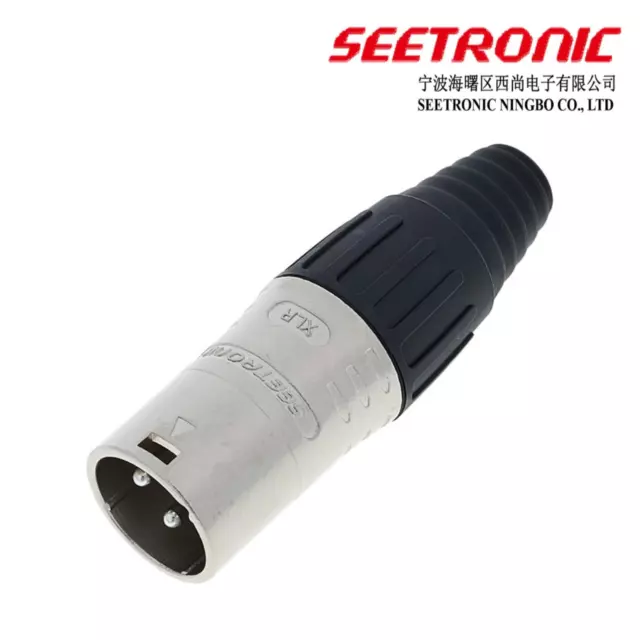 Seetronic 3 Broche Mâle XLR Connecteur SCMM3. Micro, Balanced, DMX, Haut-Parleur