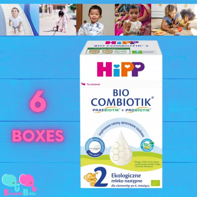 HiPP Stage 2 COMBIOTIC ORGANIC Baby Formula FROM 6 MONTHS-FREE Shipping! 6PACK