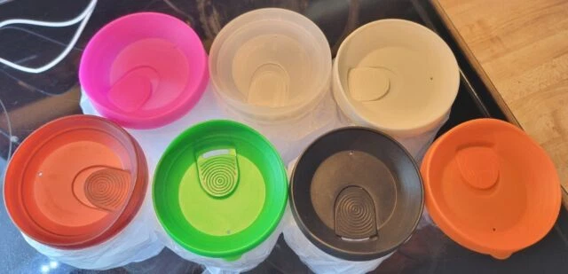 NEW Acrylic Travel Wine "glass" W Lid Reusable Double Wall Insulated Tumbler 8oz