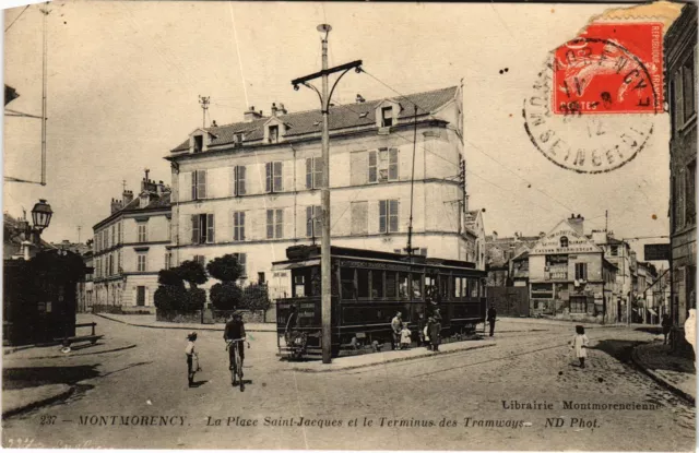 CPA Montmorency La Place Saint-Jacques FRANCE (1330922)