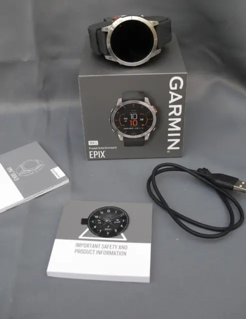 Garmin Epix Gen 2 Premium Active Smart Watch - boxed - 100M