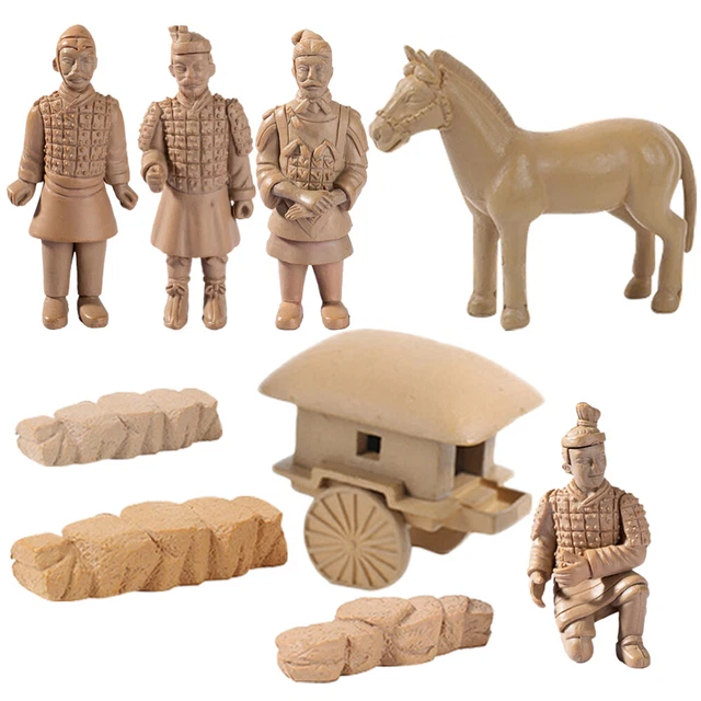 Set Scacchi Guerrieri Terracotta Ieron - Gioco Da Tavolo Retrò In Resina 26cm - Foto 4