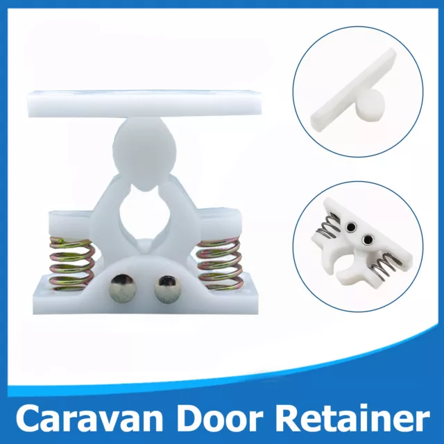 Veneta Door Retainer Catch White Nylon For Caravan Motorhome Boat Door Stop UK