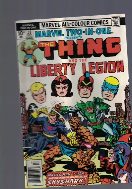 Marvel Comics Marvel Two In One The Thing & The Liberty Legion  No. 20 July 1976