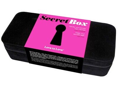 Love to Love Secret Box - Black - Adult Toy Storage Case - Coded Padlock Incld