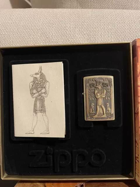 Zippo Anubis BRASS Egyptian / Treasures from the tomb