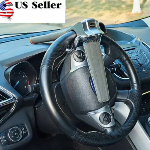 Universal Car Anti-Theft Security Rotary Steering Wheel Lock Top Mount SUV US
